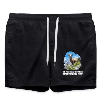 Alpine Goat Mountain Goats Mountain Goat - Swim Trunks - black - Front - AI Model Male 185 light (185cm)