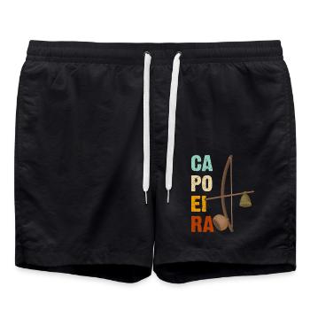 Capoeira - Short de bain - noir - Devant - AI Model Male 185 light (185cm)