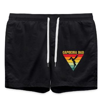 Capoeira Dad - Swim Trunks - black - Front - AI Model Male 185 light (185cm)