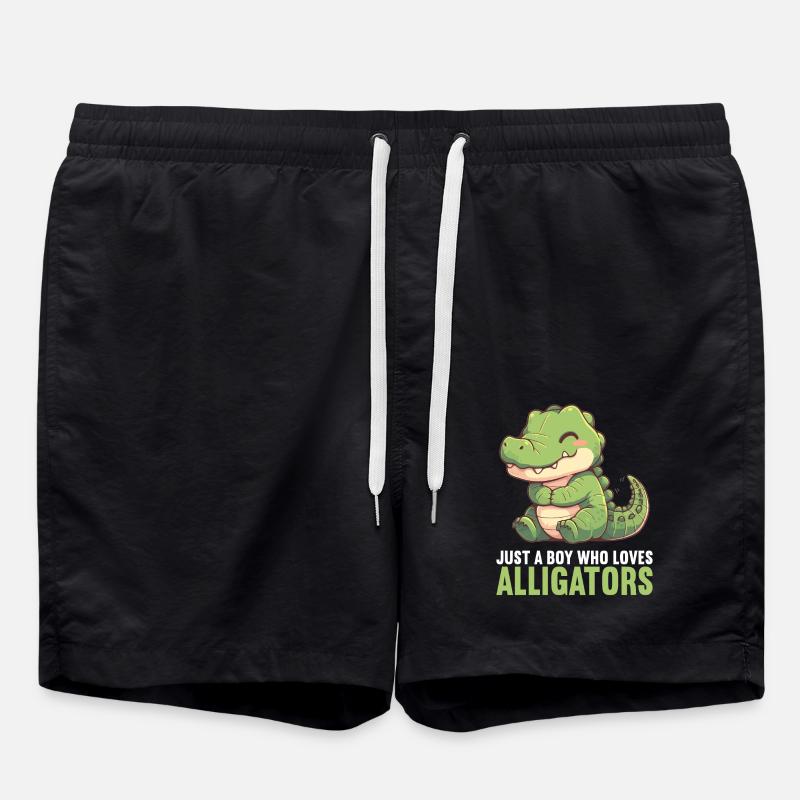 Alligatoren Alligator - Swim Trunks - black