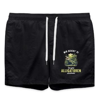 Alligatoren Alligator - Short de bain - noir - Devant - AI Model Male 185 light (185cm)