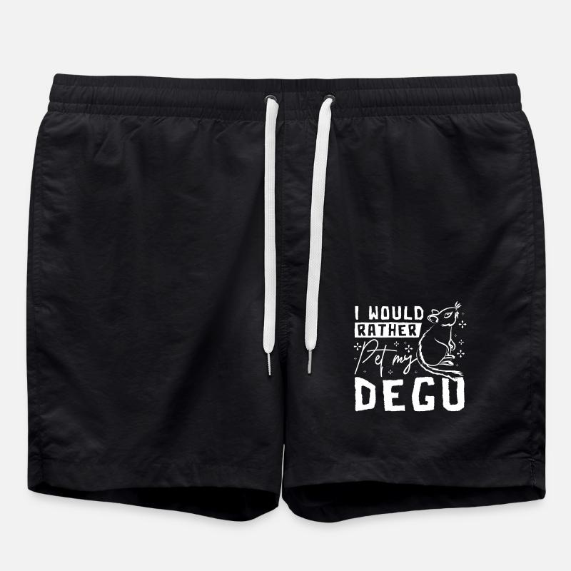 Je préfère caresser mon octodon - Short de bain - noir