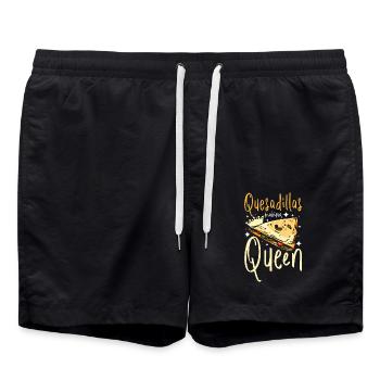 Girl Women Quesadillas Queen - Swim Trunks - black - Front - AI Model Male 185 light (185cm)
