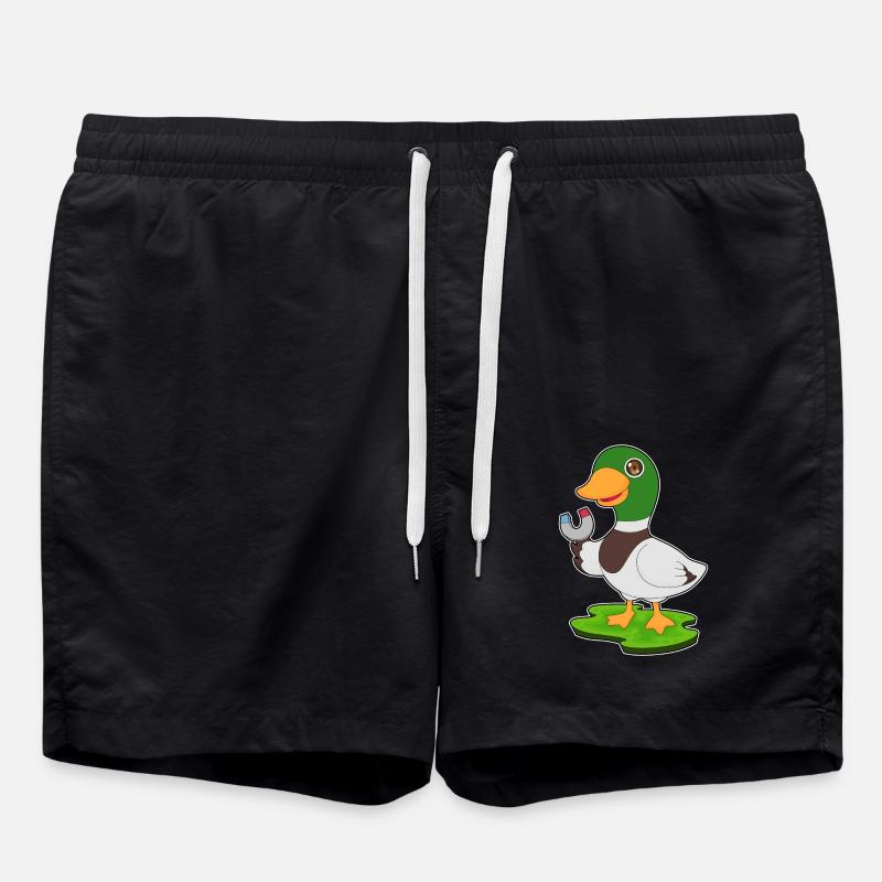 Aimant à canard - Short de bain - noir