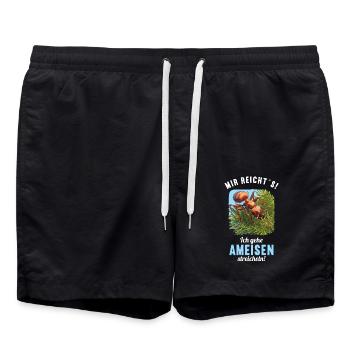 Ant Ameisen Ameise - Badeshorts - Schwarz - Vorne - AI Model Male 185 light (185cm)