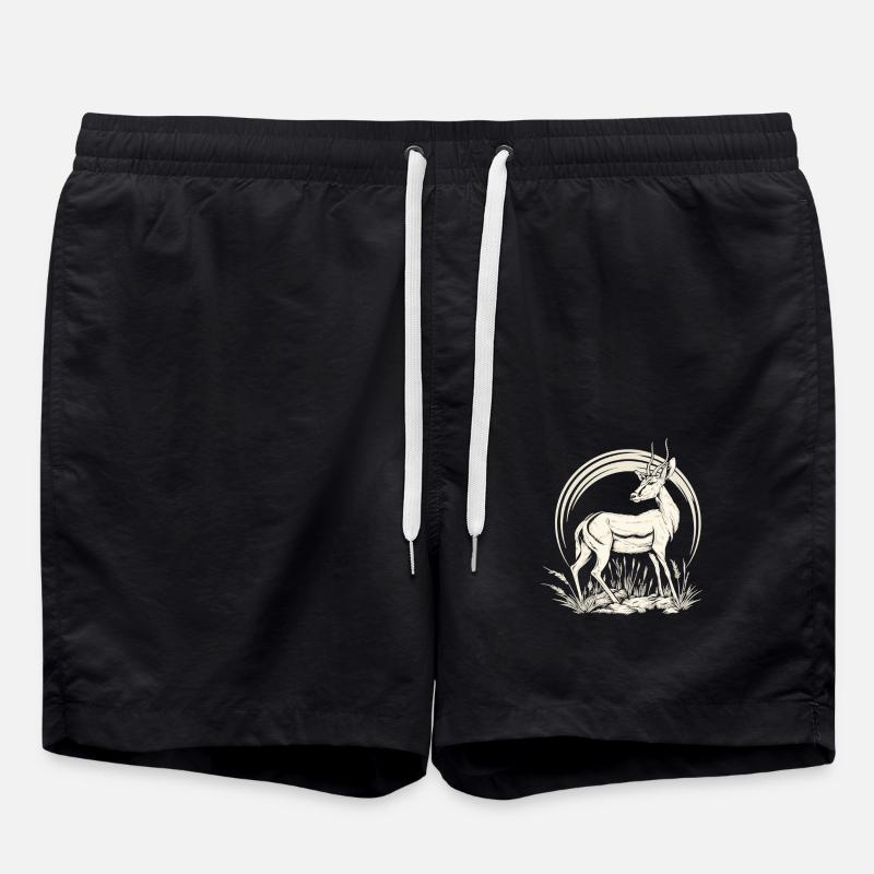 Antilope antilope antilope ouverte - Short de bain - noir