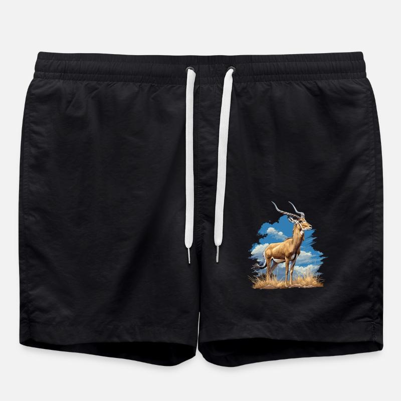Antelope Antilopen Antilope - Swim Trunks - black