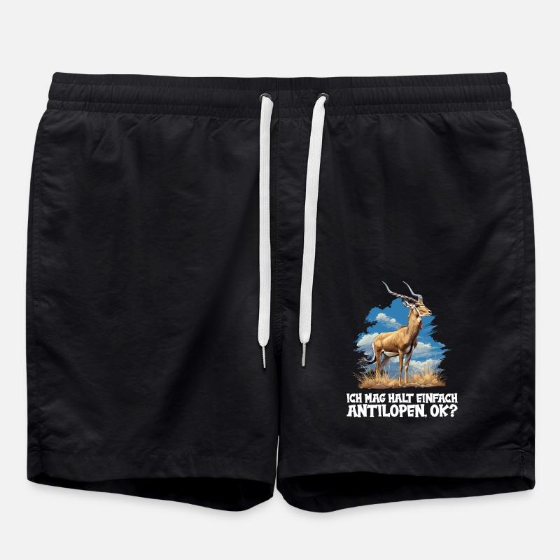 Antelope Antilopen Antilope - Swim Trunks - black