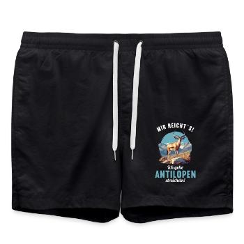 Antilope antilope antilope ouverte - Short de bain - noir - Devant - AI Model Male 185 light (185cm)