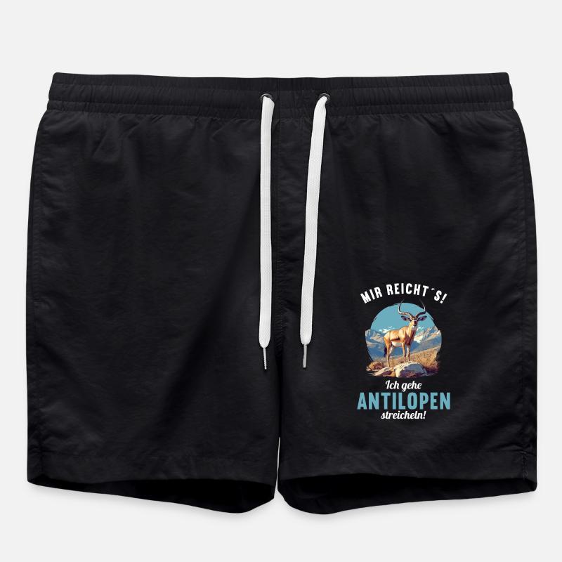 Antelope Antilopen Antilope - Badeshorts - Schwarz