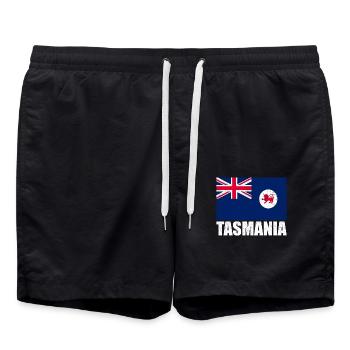 Drapeau du Vietnam Vintage - Short de bain - noir - Devant - AI Model Male 185 light (185cm)