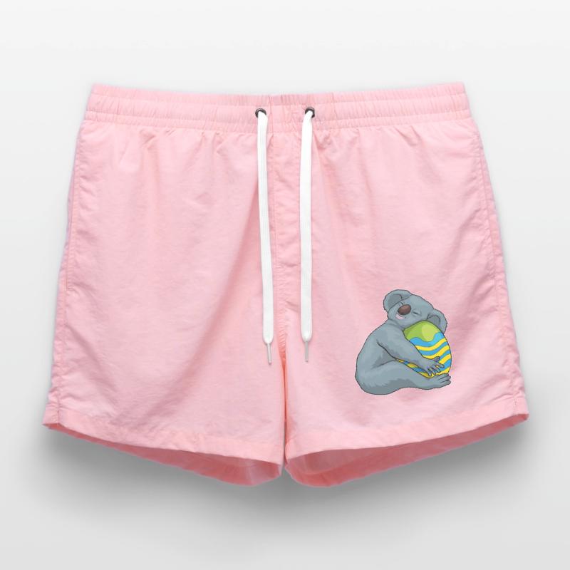 Koala Easter Easter Egg Sleeping Swim Trunks