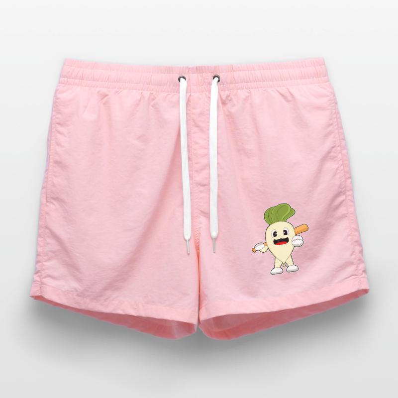 Radieschen Baseball Baseballschläger Badeshorts