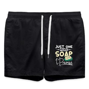 Juste un savon de plus, je vous le promets - Short de bain - noir - Devant - AI Model Male 185 light (185cm)