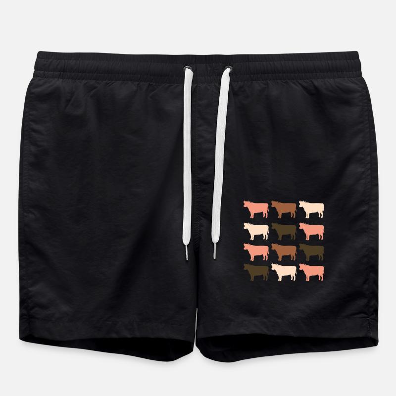 Vaches - Short de bain - noir