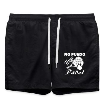 Je ne peux pas avoir d’athlètes de padel - Short de bain - noir - Devant - AI Model Male 185 light (185cm)