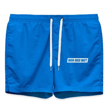 Moin or Watt Ruhrgebiet Ruhrpott Hamburg Moin - Swim Trunks - cobalt blue - Front