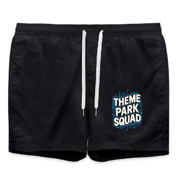 Theme Park Squad Adventure and Fun - Swim Trunks - black - Front - AI Model Male 185 light (185cm)