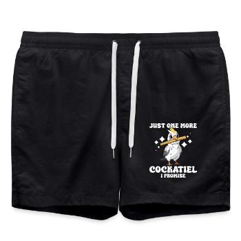 Juste un calopsitte de plus, je vous le promets - Short de bain - noir - Devant - AI Model Male 185 light (185cm)