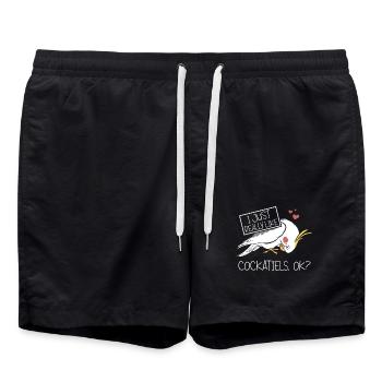 J’aime vraiment les calopsittes - Short de bain - noir - Devant - AI Model Male 185 light (185cm)