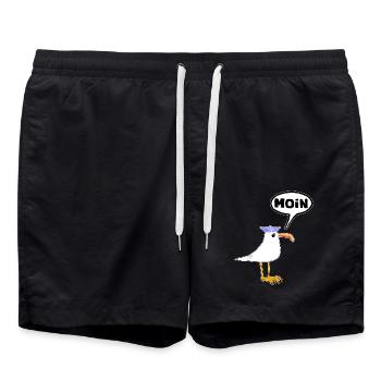 Moin Seagull Bottes en caoutchouc Bottes Speech Bubble - Short de bain - noir - Devant - AI Model Male 185 light (185cm)
