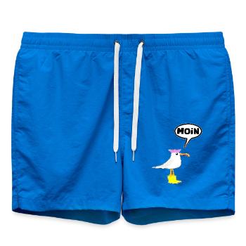 Moin Seagull Boots Speech Bubble Women Rubber Boots - Swim Trunks - cobalt blue - Front