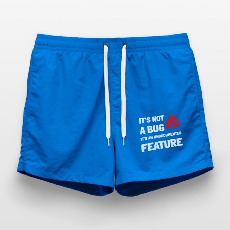Informatik Informatiker Witz lustiger Spruch Coder Badeshorts