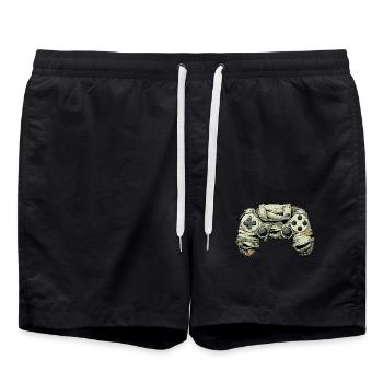 Halloween Zombie Game Controllers Mummy - Badeshorts - Schwarz - Vorne - AI Model Male 185 light (185cm)