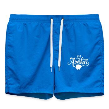 Aroha Nouvelle-Zélande Souvenir Kiwi Oiseau Coeur - Short de bain - cobalt blue - Devant