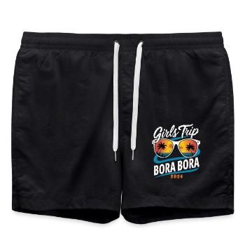 Voyage entre filles Bora Bora 2024 - Short de bain - noir - Devant - AI Model Male 185 light (185cm)