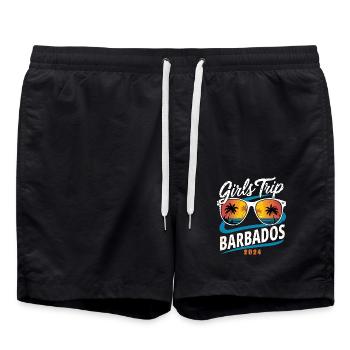 Girls Trip Barbados 2024 - Swim Trunks - black - Front - AI Model Male 185 light (185cm)