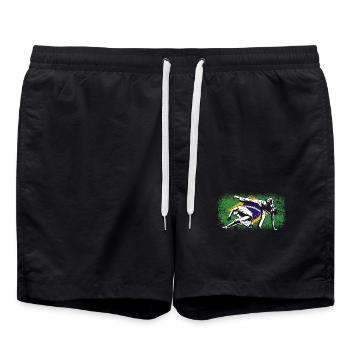 Brésil drapeau brésilien Capoeira - Short de bain - noir - Devant - AI Model Male 185 light (185cm)