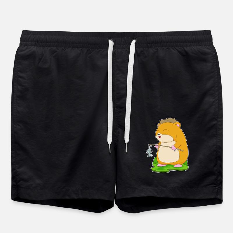 Hamster Pêcheur Ange Pêche - Short de bain - noir