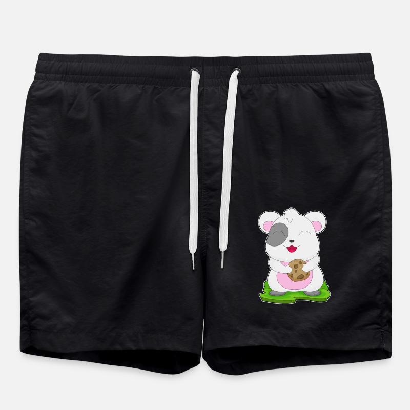 Hamster Cookie - Swim Trunks - black