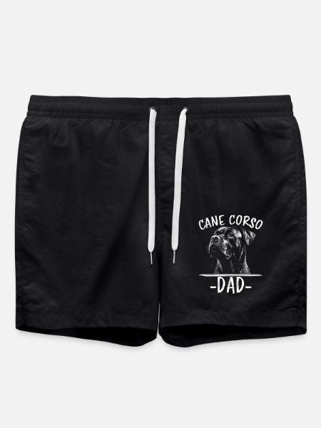 Cane Corso Italiano Papa Dad Cane Corso cadeau - Zwemshorts - zwart