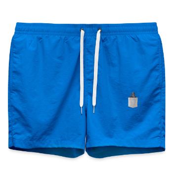 Gorilla In Your Pocket T-Shirt. Funny Peeking Ape - Swim Trunks - cobalt blue - Front