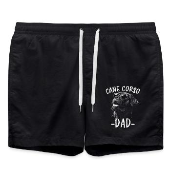 Cane Corso Italiano Papa Papa Cane Corso Cadeau - Short de bain - noir - Devant - AI Model Male 185 light (185cm)