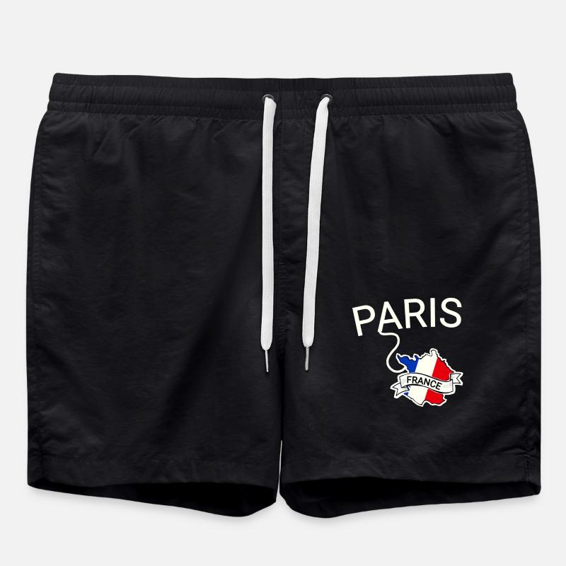 France Paris - Swim Trunks - black