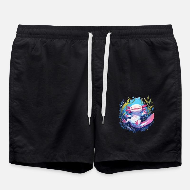 Axolotl - Badeshorts - Schwarz