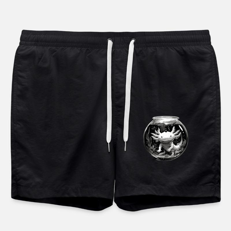 Axolotl - Swim Trunks - black