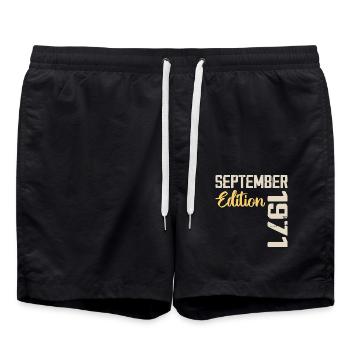 September 1971 - 53rd Anniversary September 1971 - Swim Trunks - black - Front - AI Model Male 185 light (185cm)