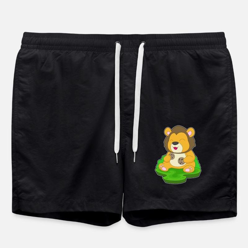 Lion Cookies - Swim Trunks - black