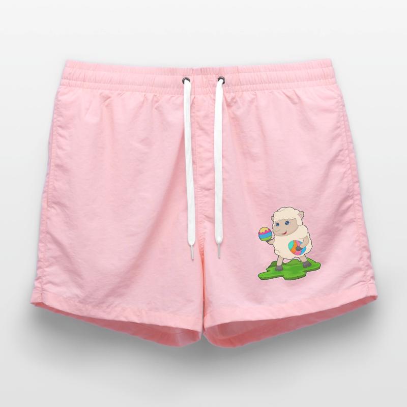 Sheep Easter Easter Eggs Swim Trunks
