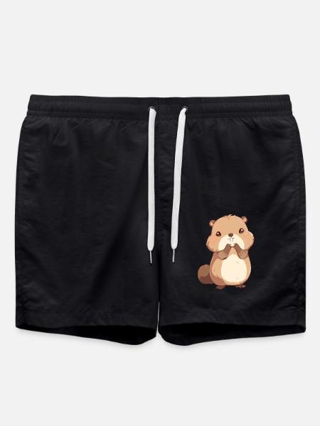 Beaver Biber - Short de bain - noir