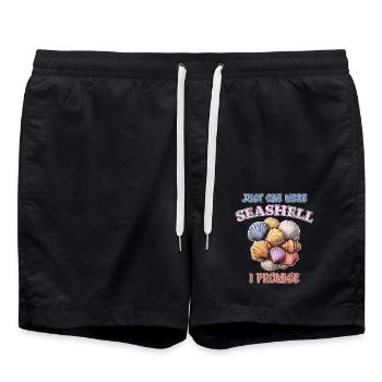 Seashells Beach Shells Shell Collector Gift - Swim Trunks - black - Front - AI Model Male 185 light (185cm)