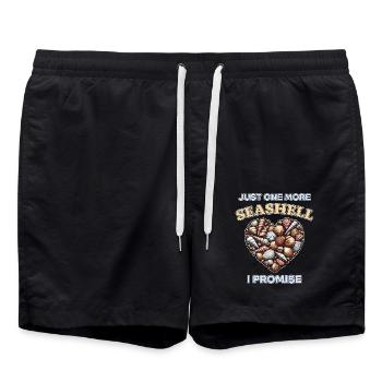 Seashells Beach Shells Shell Collector Gift - Swim Trunks - black - Front - AI Model Male 185 light (185cm)
