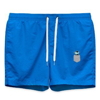 Mosquito Attracted To Electronic Insect Killer - Swim Trunks - cobalt blue - Front
