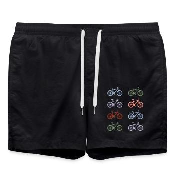 Mountain bikes - Badeshorts - Schwarz - Vorne - AI Model Male 185 light (185cm)