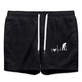Croqueting Croqueting Heartbeat - Swim Trunks - black - Front - AI Model Male 185 light (185cm)