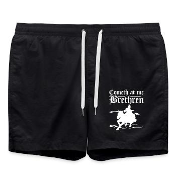 Cometh at me brethren - Badeshorts - Schwarz - Vorne - AI Model Male 185 light (185cm)